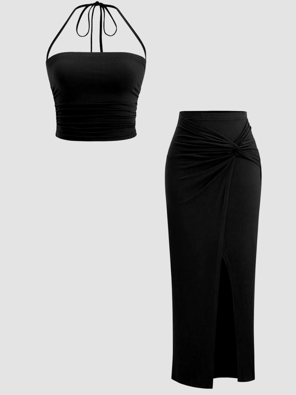 NWT Set - maxi skirt with cute halter like top - very comfortable